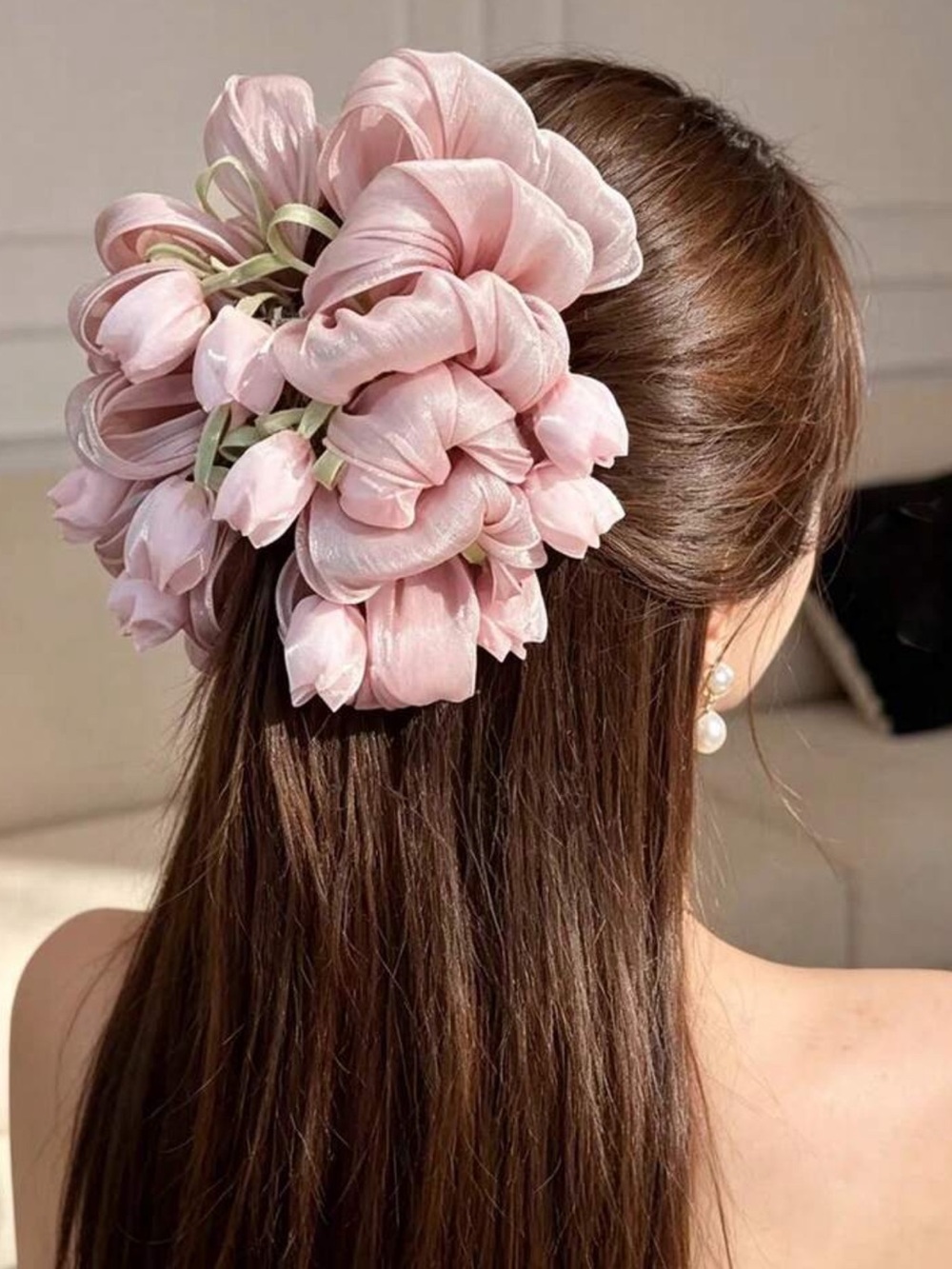 1pc Large Tulip Hair Claw Clip,